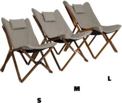 Bo-Camp Urban Outdoor Bloomsbury Vlinderstoel - Beige - M -Outdoor Camping Winkel bo camp bloomsburry relaxstoel m beige 3 1